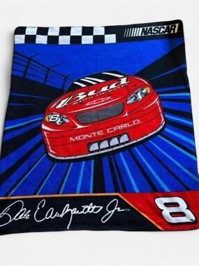 NASCAR Dale Earnhardt Jr. Monte Carlo Racing Car Throw - Red & Blue